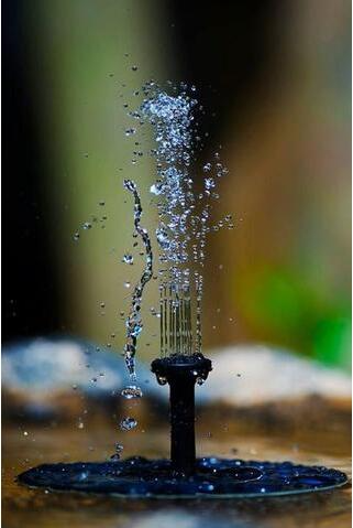 Solar-Powered Water Fountain Pump – Bubbling Fountain with Solar Panel