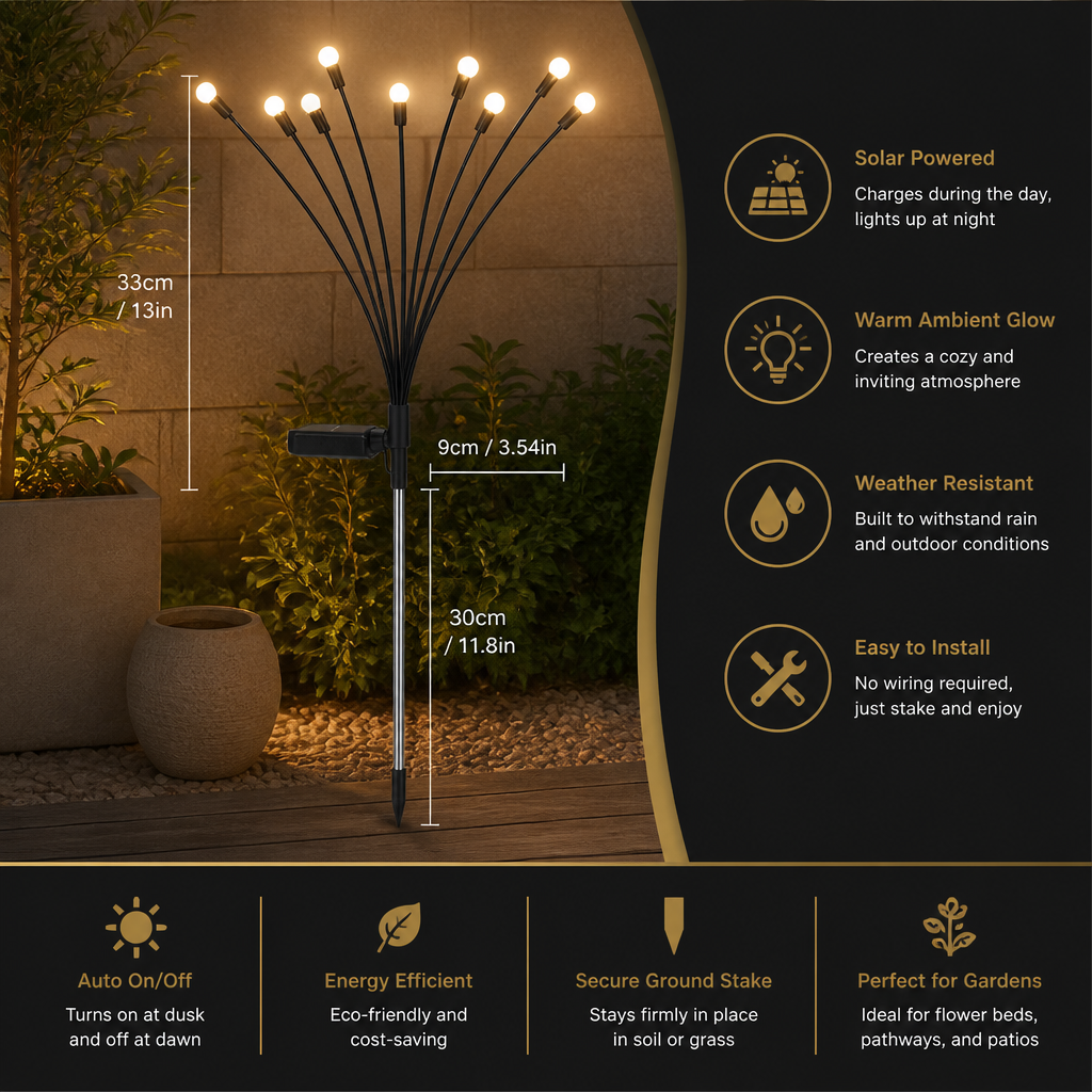 Glow Fly Solar Garden Lights