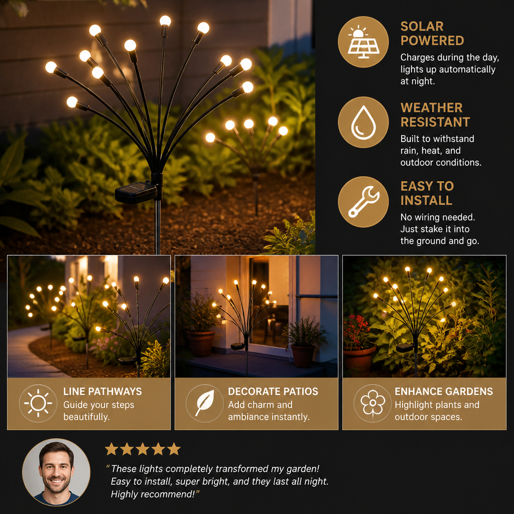 Glow Fly Solar Garden Lights