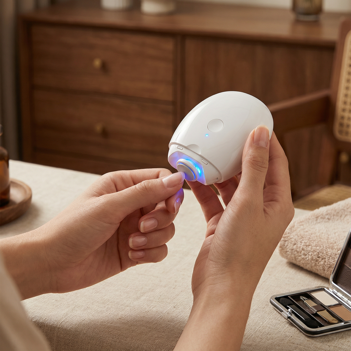 Professional Electric Nail Trimmer with LED Light – Gentle Nail Clipper for the Whole Family