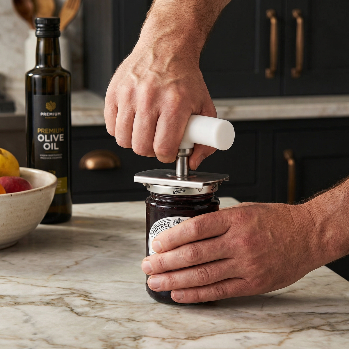 Multi-Function Stainless Steel Can & Bottle Opener – Adjustable & Rotatable