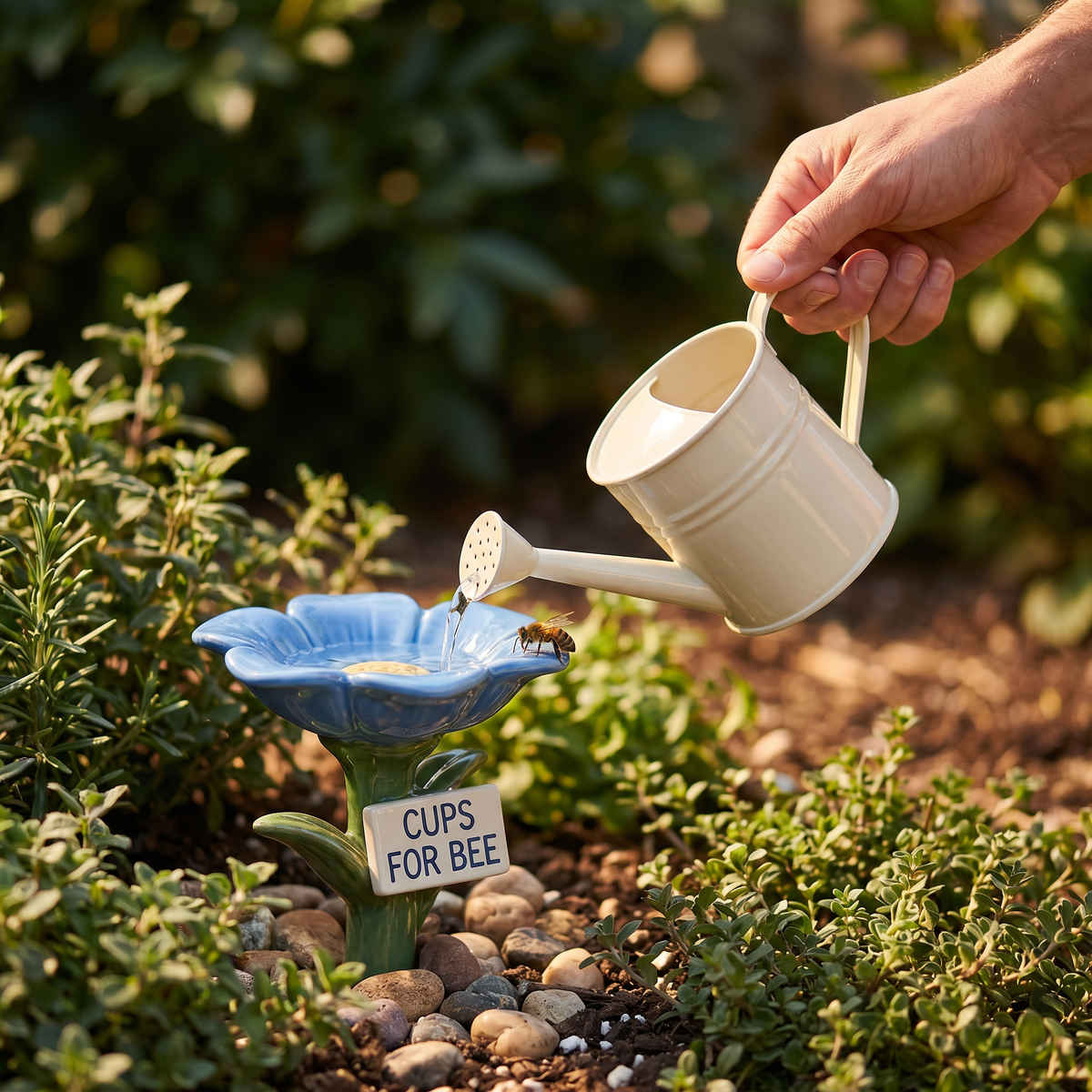 Flower-Shaped Bee Waterer – Colorful Water Dispensers for the Garden