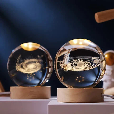 Glowing Moon Crystal Sphere