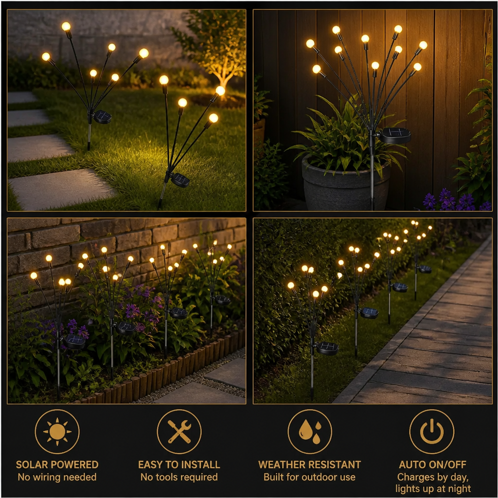 Glow Fly Solar Garden Lights