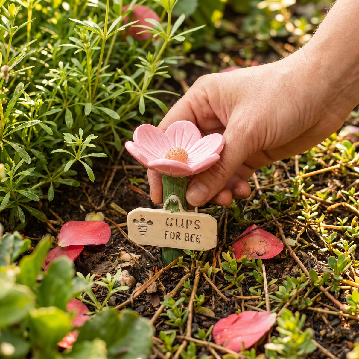 Flower-Shaped Bee Waterer – Colorful Water Dispensers for the Garden