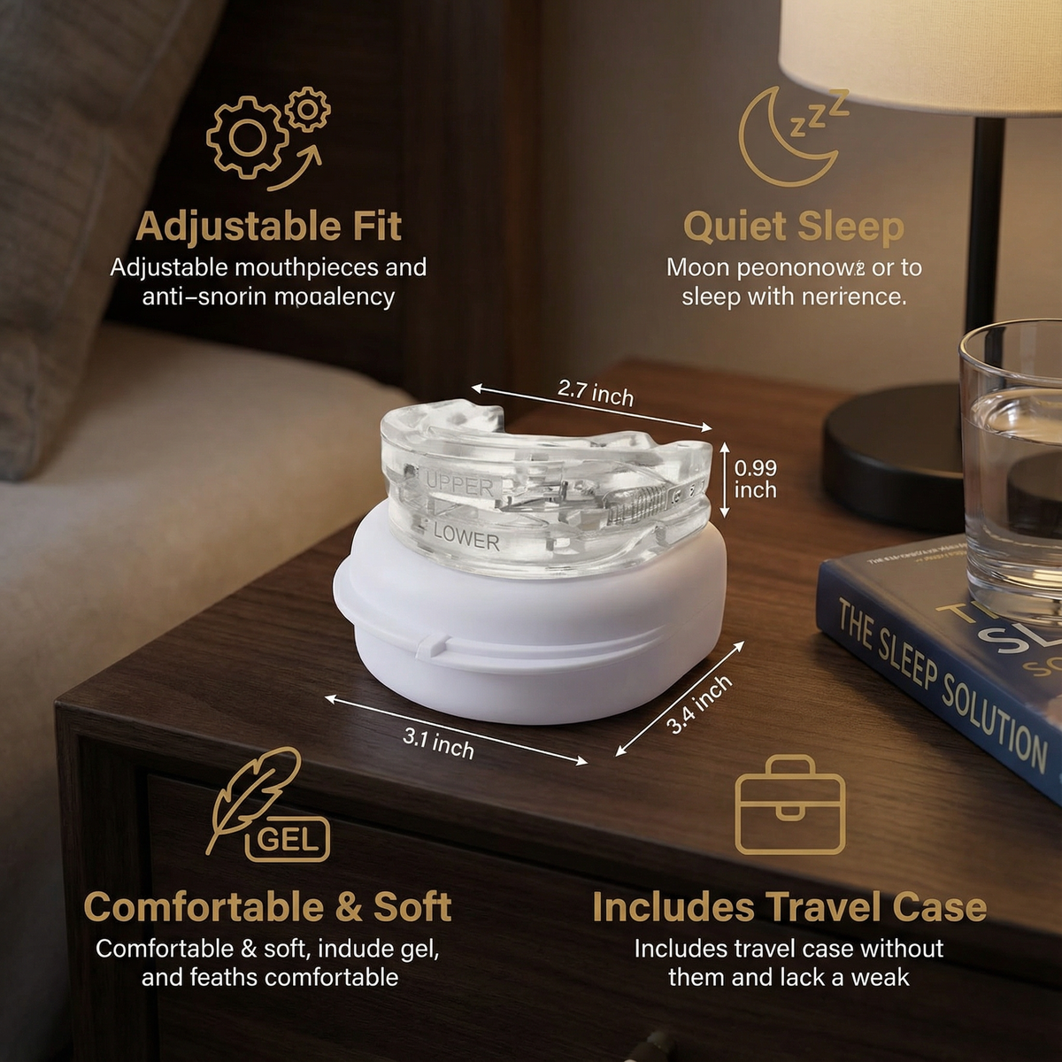 Adjustable Anti-Snoring Mouthpiece | Enjoy Quiet & Restful Sleep